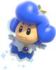 Artwork of the Blue Sprixie Princess from Super Mario 3D World.