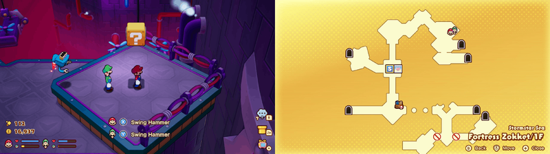 Block 30 in Fortress Zokket from Mario & Luigi: Brothership