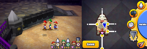 Location of the third drill spot in Bowser's Castle.