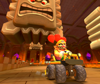 The icon of the Wario Cup's challenge from Mario Kart Tour.