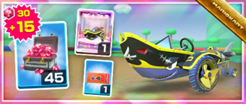 The Pirate Sushi Racer Pack from the Peach vs. Daisy Tour in Mario Kart Tour