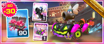 The Dark Trickster Pack from the 2021 Halloween Tour in Mario Kart Tour