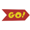 A sticker from Mario Kart World