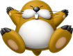 Artwork of Monty Mole from Super Mario Party for Nintendo Switch (also used in Mario Kart Tour and Super Mario Party Jamboree).