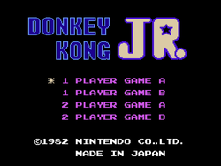 Thumbnail for "Title BGM" from Donkey Kong Jr. for Nintendo Music