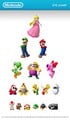 Printable eye chart featuring Super Mario characters, released by Nintendo of America on social media websites in celebration of National Eye Exam Month