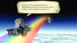 Luigi mentioning Lakitu in Paper Mario: Color Splash.