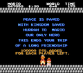 Ending text with Princess Peach in 8-4