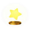 Warp Star's trophy render from Super Smash Bros. for Wii U