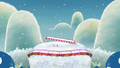 Yoshi's Island in the winter in Super Smash Bros. Ultimate
