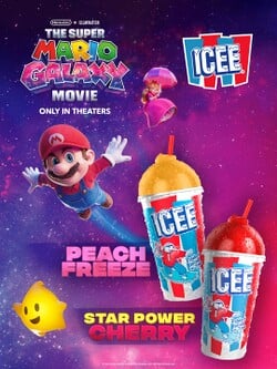 The Super Mario Galaxy Movie-themed Icees.