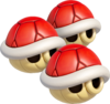 Triple Red Shells in Mario Kart 8
