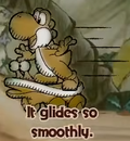 "It glides so smoothly." discovery from Snurfboard Habitat in Yoshi and the Mysterious Book