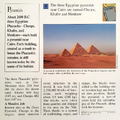 "Which are three pyramids near Cairo, Egypt?" (back)
