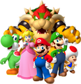 Group artwork from the official Super Mario website