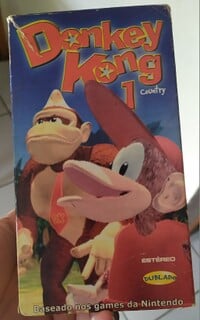 Donkey Kong Country 1 VHS front cover