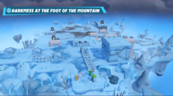An example of the Darkmess at the Foot of the Mountain battle in Mario + Rabbids Sparks of Hope