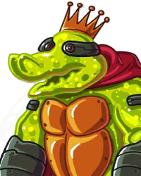 King Khemo, a character from AdVenture Communist based on King K. Rool.