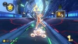 Link performing a Jump Boost at the third section of the course.