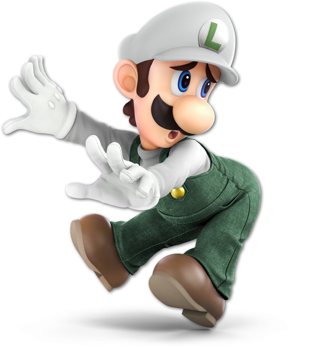 File:Luigi White SSBU.png - Super Mario Wiki, the Mario encyclopedia