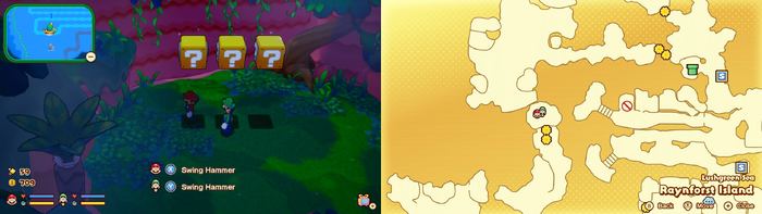 ? blocks 15-16-17 in Raynforst Island from Mario & Luigi: Brothership