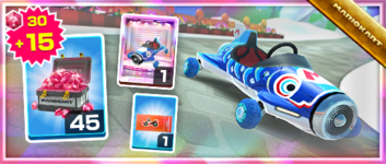 The Karp Kart Pack from the 2022 Cat Tour in Mario Kart Tour