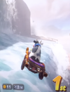 Flowing water seen in Mario Kart World