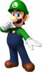 Artwork of Luigi in Mario Party: Island Tour (also used in Mario Kart Tour)