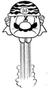 Side image of Mushroom Mario