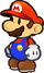 Mario's idle sprite from Paper Mario: The Thousand-Year Door