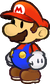 Mario's idle sprite from Paper Mario: The Thousand-Year Door