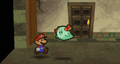 Bow uses Outta Sight to hide Mario from Tubba Blubba