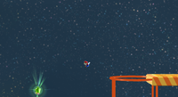 A Green Star in Cosmic Cove Galaxy