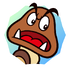 Sticker of Goomba from Mario Party Superstars