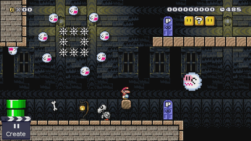 File:Super Mario Maker - Screenshot - SMW Ghost House - P Warp Door On.png
