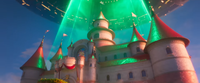 Peach's Castle in The Super Mario Galaxy Movie