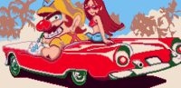 Wario Land 4 flashback, seen in the closing credits. This particular image is only seen when completing a mode higher than "Normal".