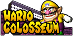 The logo for Wario Colosseum, from Mario Kart Double Dash!!.