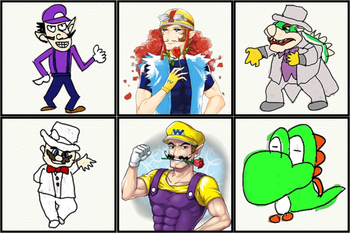 how to draw baby wario