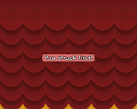 First Strike screen in Paper Mario: The Thousand-Year Door