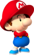 Artwork of Baby Mario for Mario Kart Wii (also used in Mario Super Sluggers and Mario Kart Tour)
