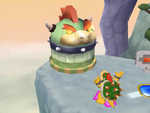 Bowser replacing an Orb hut in Pagoda Peak