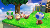 Captain Toad alongside the Toad Brigade in Plucky Pass Beginnings.