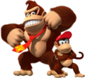 Donkey and Diddy Kong.