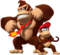Artwork of both Donkey Kong with Diddy Kong for Donkey Kong Country Returns