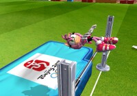Amy participating in the High Jump event in the Wii version of Mario & Sonic at the Olympic Games.