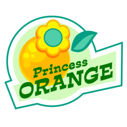 Princess Orange sticker from Sweet Sweet Canyon