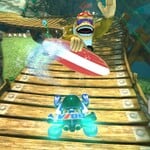 Funky Kong performing a Jump Boost.