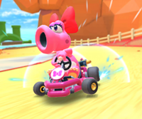 Thumbnail of the Bowser Cup challenge from the 2023 New Year's Tour; a Time Trial challenge set on Wii Koopa Cape