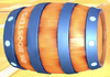 A Barrel seen in Mario Kart World